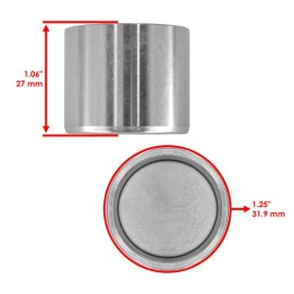 Caltric Front Brake Pads & Piston Kit for Suzuki LT-A500F LT-F500F Vinson 500 2004-2007