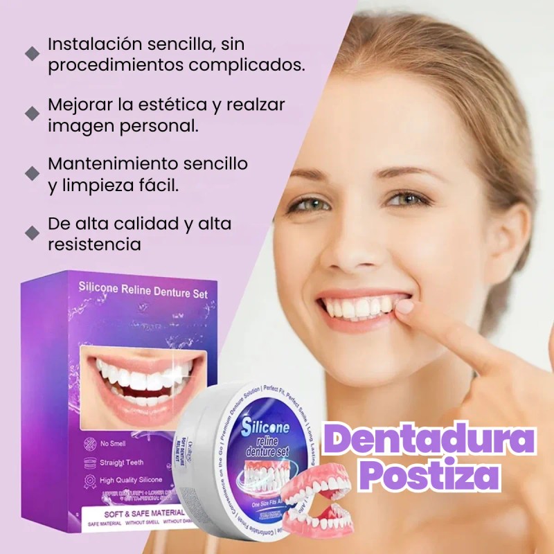 Dientes Temporales Postizos Tonalidades Cuidado Bucal