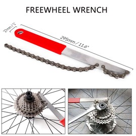 Odoland Bike Chain Removal Tool Kits Bicycle Repair Tool Kit include Bike Crank Extractor, Spanner, Bracket Remover, Bicycle Flywheel Chain Sprocket Remover Tool and Cassette Lockring Removal Tool