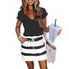 Womens Summer Dress Lantern Sleeve Square Neck Tie Front A-Line