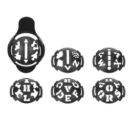 PATIKIL Golf Ball Liner 1 Set Golf Line Marking Drawing Stencils Golf Ball Marker Alignment Tool for Golfers Black