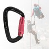 7075 Aviation Aluminum Master Lock Carabiner D Ring Safety Buckle