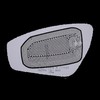 Passenger Side Replacement Heated Mirror Glass No Rear Mount, Compatible