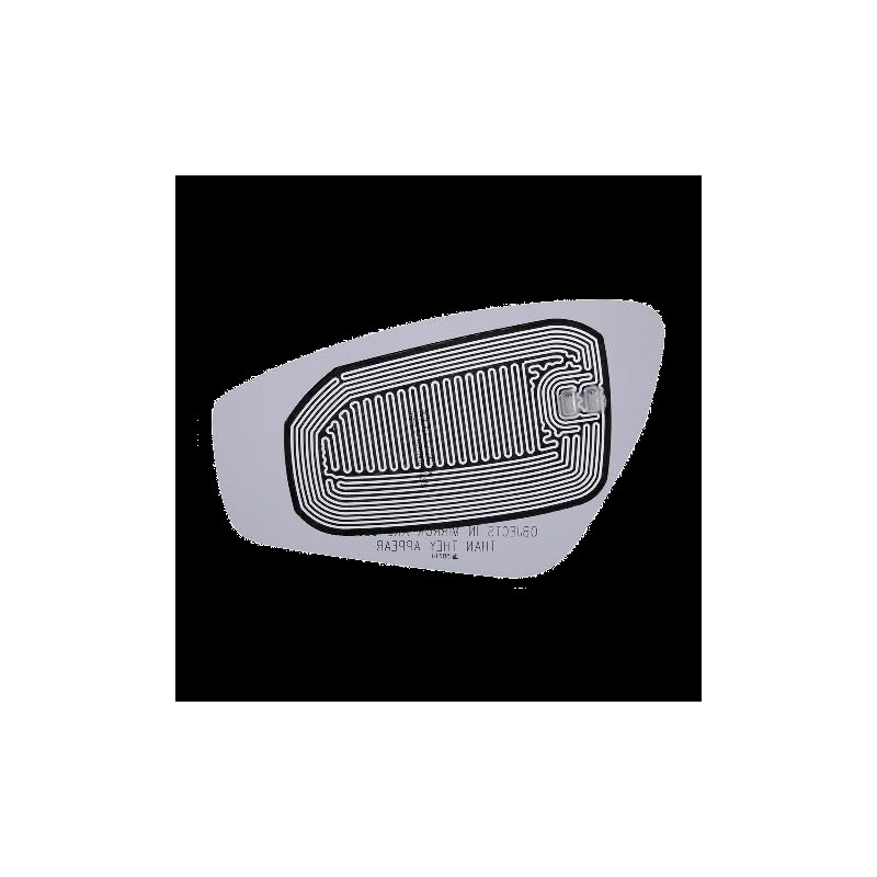 Passenger Side Replacement Heated Mirror Glass No Rear Mount, Compatible