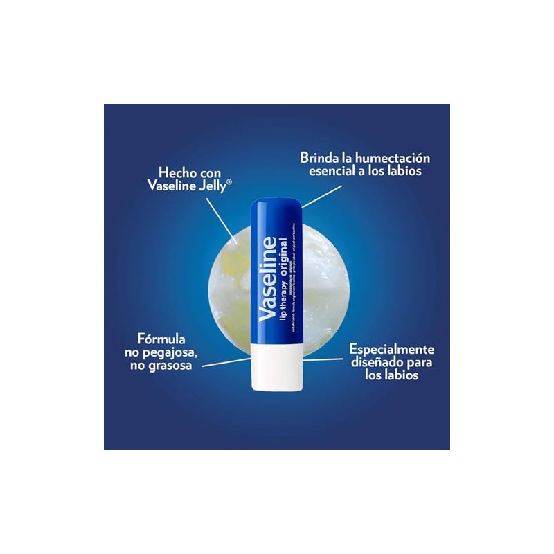 Lip Therapy Original Petroleum Jelly by Vaseline for Women -