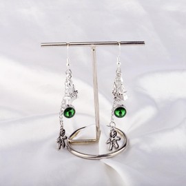 UJIMS Shrek The Musical Gift Monster Movie Earrings Green Monster Fans Gift Broadway Theatre Gifts Shrek Musical Merch (ShrekGREENEarrings)