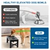 NAHANGPET 3-in-1 Elevated Slow Feeder Dog Bowls for Food and