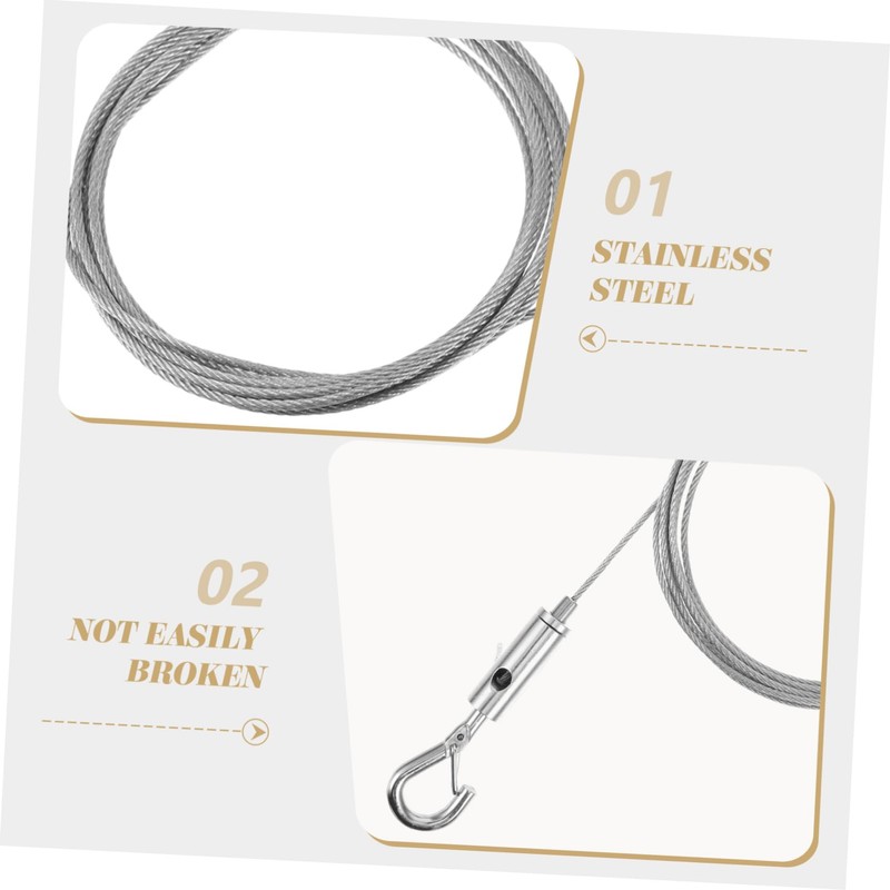 COHEALI 2pcs Picture Rail Hanging Kit Wire for Pictures Artworks