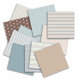 Scrapbook Paper 24 Sheets Decoupage Paper Pad, 30.5 x 30.5 cm Double-Sided Scrapbooking Paper, Scrapbook Craft Paper Decorative Paper for DIY Photo Album, Card Making