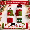 Christmas Snowman Refrigerator Handle Covers for Holiday Decorating – Plush