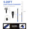 SKGPOLE 26FT Reach Light Bulb Changer for High Ceilings with