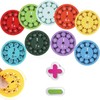 Heyumybit Math Fidget Spinner Toy Kit,9 Pieces Multiplication Division Maths
