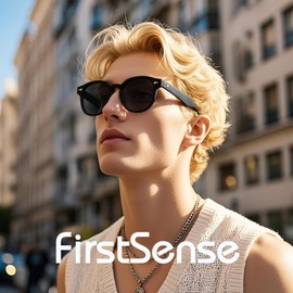 firstsense Trendy Sunglasses for Men Women Stylish Eyewear with UV Protection, Black