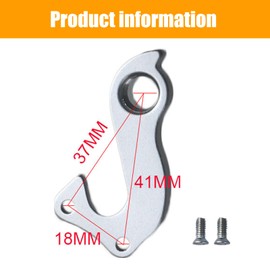 Bike Tail Hook Rear Derailleur Hanger Rear Wheel Mechanical Shift Hook Aluminum Alloy with 2 Screws Compatible with Boardman