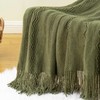 BATTILO HOME Army Green Throw Blanket for Sofa Couch Office