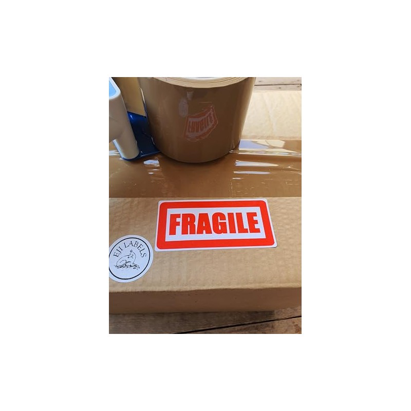 Large Fragile Stickers. 64 Large Fragile Labels. 4 x 2"