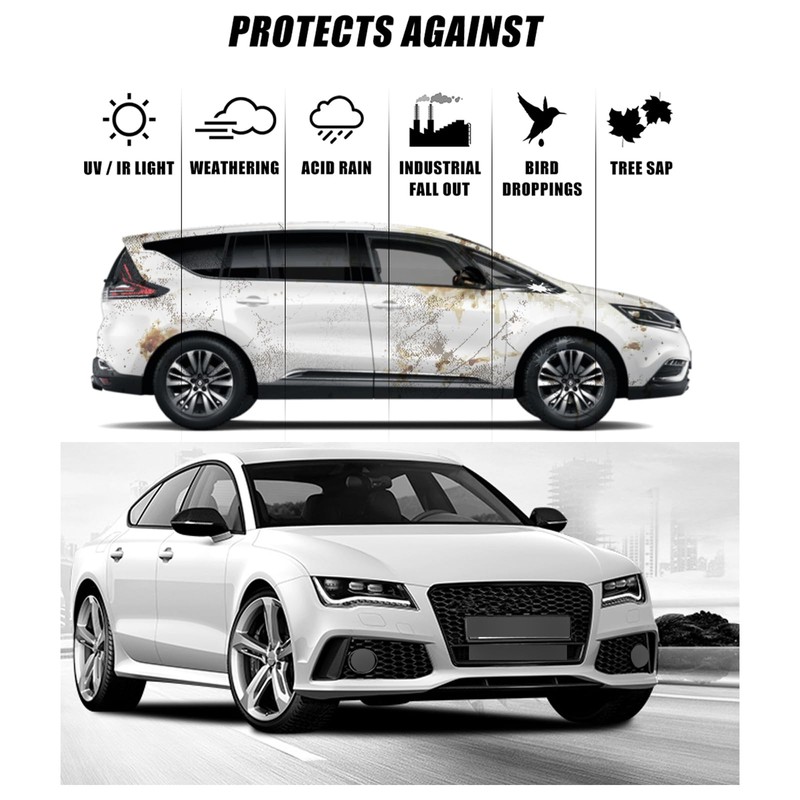 Autokcan Graphene Ceramic Coating(60ML), 10H Ceramic Coating for Cars, High