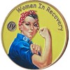 4 Year Women in Recovery Medallion Color Rosie The Riveter
