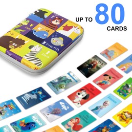 Yoto Card Case for Yoto Cards,Portable Yoto Card Holder with Zipper & 80 Pockets,Card Ctorage for Yoto Player Card Case
