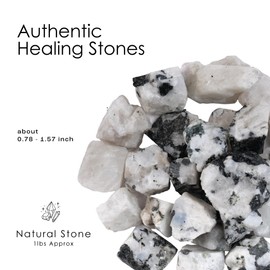 SUBSH Rainbow Moonstone - Raw Gemstones - Gemstone Array - Good Vibes Crystals - Bulk Tumbled Moonstone - Good Luck Crystals And Stones - Recover Gemstone - Rainbow Crystals Polished