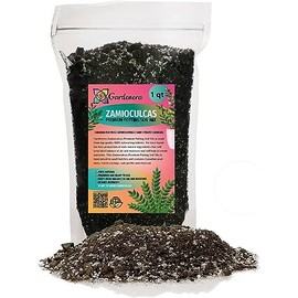 Elevate Your Zamioculcas with Gardenera's Organic Soil Blend - Cultivate Healthier and More Elegance - 1 Quart