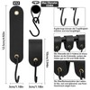 Leather S-Hooks Pack of 6 S Hooks with Leather Loop,