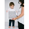 Pearhead Classic Wooden Felt Letterboard, Gender-Neutral Baby Keepsake Nursery Décor,