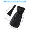 DIAOCARE Ice Scraper mitten for Windscreen, Snow Removal with Antifreeze