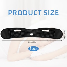 HSLPSM Anti Schnarch, Verstellbarer Kinnriemen Schnarchen, Reduktion Snore Relief Kinnriemen für Kinder, Kinnband Schlafapnoe, Anti Snoring Chin Strap für Männer und Frauenn