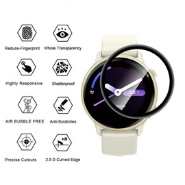 GEJEFA Screen Protector for Garmin Vívoactive 6/Vívoactive 5, [3 Pack] HD Clear Soft TPU Full Coverage 3D Curved Screen Protector for Garmin vívoactive 6[Bubble Free][High Sensitivity]