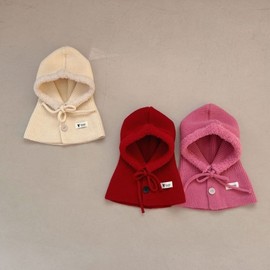 Children's Balaclava Hat with Ear Warmers Free Size/Red 4ea