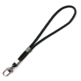 trage.band® Short Adjustable Wrist Strap with Carabiner Hook Black