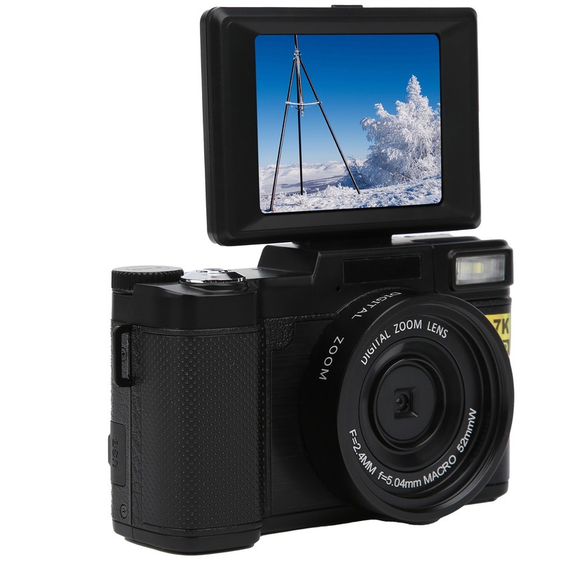 Digital Camera 3in LCD Screen 180 Degree Rotation 2.7K 30MP