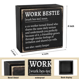 Work Bestie Gifts for Work Partner, Work Bestie Definition Gifts Work Bestie Birthday Gifts Friend Gifts for Work Bestie