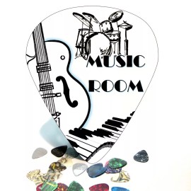 AxetremeCreations GIANT / Huge Guitar Pick Wall Art Music Room -  Man cave