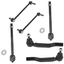 TRQ Front Steering & Suspension Kit Sway Bar Stabilizer Link Tie Rod Compatible with 2004-2010 Toyota Sienna