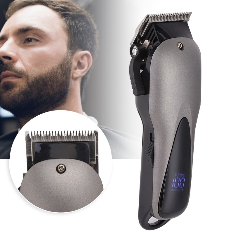 SHINON LED Adjustable Hair Clipper Trimmer Haircut Machine Electric Barber
