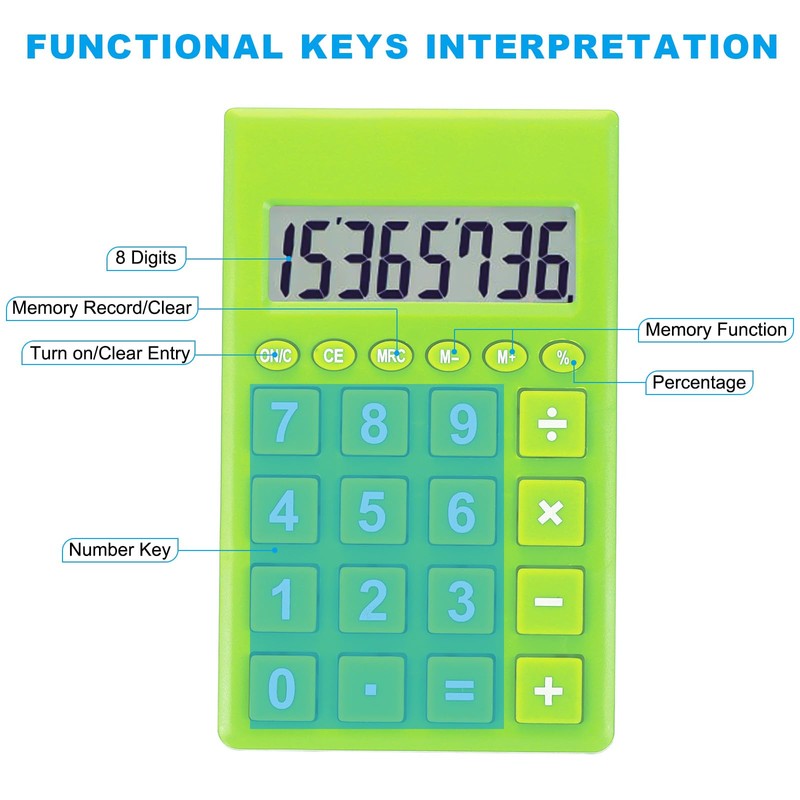 Desktop Calculator, PATIKIL Large 8 Digits LCD Display Portable Desktop