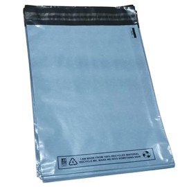 25x Grey Postage Bags (10x14 Inch) Parcel Mailing Envelopes - Self Seal Plastic Postage Bags for Shipping, Delivery & Packaging - Waterproof & Recyclable
