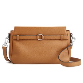 S-ZONE Leather Crossbody Bags for Women Cross Body Shoulder Purses Small Trendy