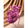 Zinniday Fascinators Hats for Women Tea Party - 1920s Rose