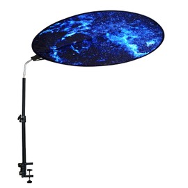 Office Cubicle Desk Shade Anti-Glare Cover Light Sensitive Professionals Cubicle Light Blocker for Workspaces Desk Canopy 36" Circular Shading Light Shade with Clamp