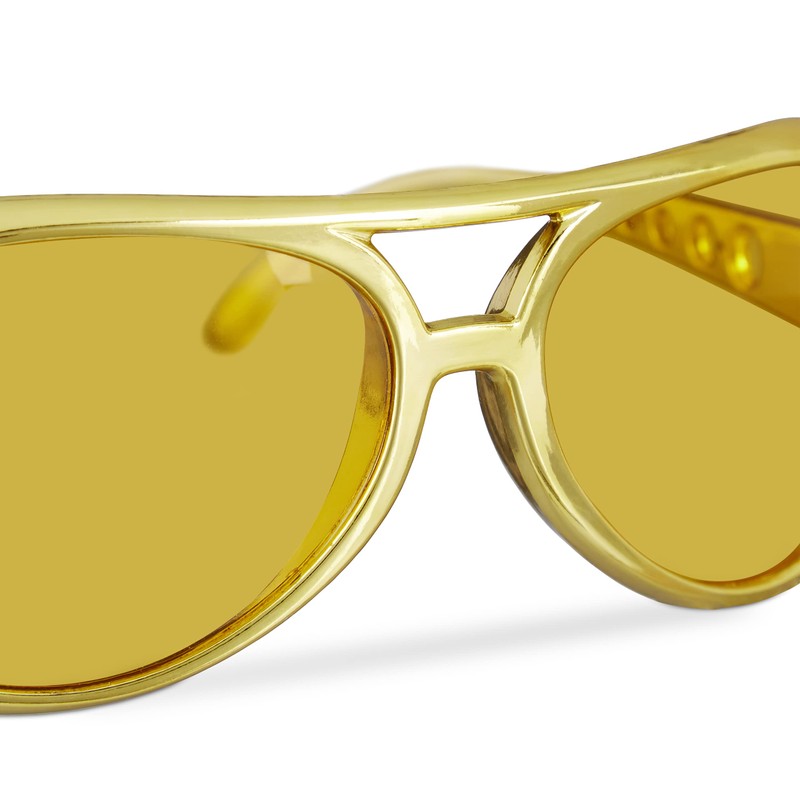 Relaxdays 1 x Elvis Glasses, Funny Rapper & Proll Glasses,