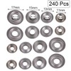 240 Pcs Cup Washers Countersunk Screw Finishing Washer M3 M4