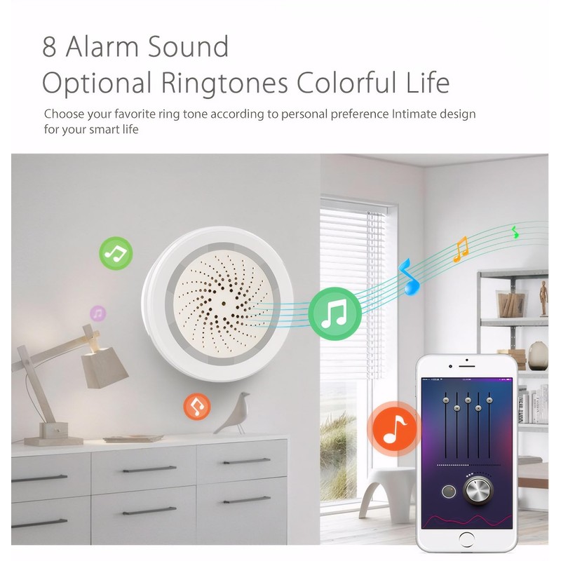Mengshen 2 Pack WiFi Wireless Security Alarm Instant Phone AlertsTuya