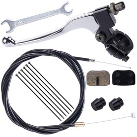 Left Brake Clutch Lever 155cm Cable with Brake Pads fit for Coleman CT100U CC100X 98cc 100cc 3HP Baja Doodle Bug DB30 Motovox MBX10 MBX11 Monster Moto Powersport Mini Bike Parts