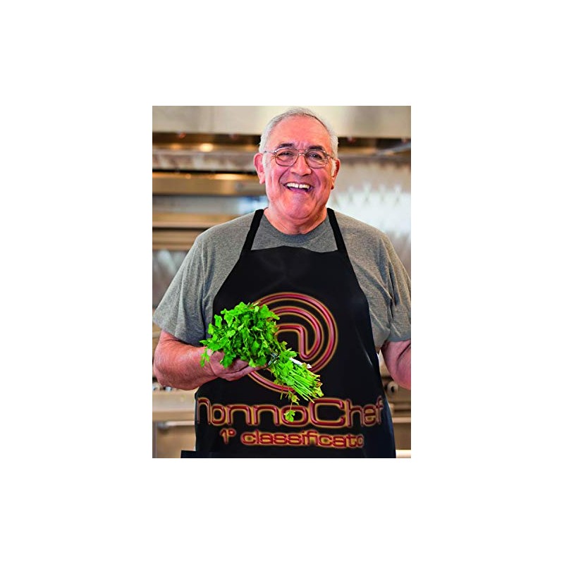 Bombo Nonno Chef Kitchen Apron, black