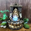 SURPRIZON Ganesha Statues Indoor Water Fountain, Elephant Buddah Statute Tabletop