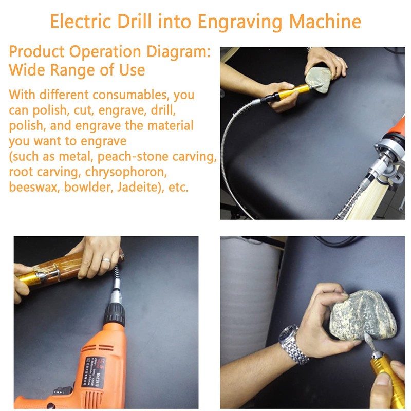 Nunafey Electric Chisel, Electric Carving Chisel Tool High-speed Vibration with