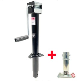 Southwest Wheel 5,000 lbs Side Wind RAM A-frame Trailer Jack & Foot Plate